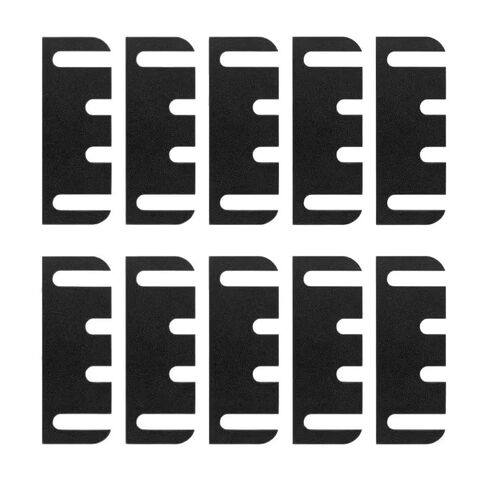 10 قطع من مفصلات الأبواب المصنوعة من الفولاذ المقاوم للصدأ باللون الأسود - فاصل مفصلي للباب مقاس 4 بوصات لمحاذاة وإصلاح الأبواب بشكل دقيق in Kuwait