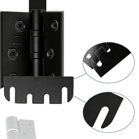 10 قطع من مفصلات الأبواب المصنوعة من الفولاذ المقاوم للصدأ باللون الأسود - فاصل مفصلي للباب مقاس 4 بوصات لمحاذاة وإصلاح الأبواب بشكل دقيق in Kuwait
