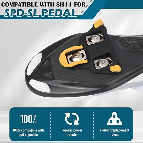 SPD SL Cleat 6° Float Spare, Durable Replacement Cleat Compatible with Shimano SPD-SL Pedals, Includes Mounting Hardware & Wrench for 3-Hole Cycling Shoes in Saudi Arabia