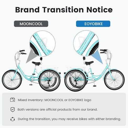 دراجة ثلاثية العجلات للكبار من Slsy بـ 7 سرعات، دراجة ثلاثية العجلات مقاس 20/24/26 بوصة للبالغين مع سلة تسوق كبيرة، دراجة ثلاثية للبالغين بسعة 350 رطلًا لكبار السن والنساء والرجال in Kuwait