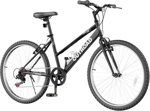 دراجة Outroad Beach Cruiser للبالغين والرجال، دراجة ركاب مقاس 26 بوصة مع 7 سرعات، مكابح مزدوجة على شكل حرف V ومقعد قابل للتعديل لدراجات الطراد (أسود، أبيض، وردي، أخضر، أزرق، أرجواني) in Kuwait