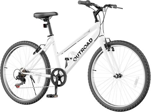 دراجة Outroad Beach Cruiser للبالغين والرجال، دراجة ركاب مقاس 26 بوصة مع 7 سرعات، مكابح مزدوجة على شكل حرف V ومقعد قابل للتعديل لدراجات الطراد (أسود، أبيض، وردي، أخضر، أزرق، أرجواني) in Kuwait