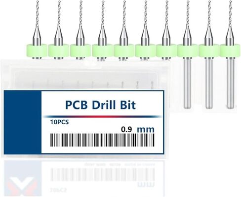 10Pcs Micro Diamond Tip Twist Drill Bits Set, Heavy Duty Diamond Drill for Glass Ceramic Tile Jewelry Drilling(0.9mm,2box(20pcs)) in Saudi Arabia