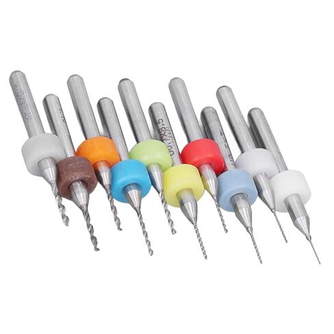 Fafeicy 10Pcs Mini Drill Bit, Tungsten Carbide Macro Drill Bits Set, High Wear Resistance, Fast Drilling Bits for PCB, CNC Engraving, Metal and Jewelry in Saudi Arabia