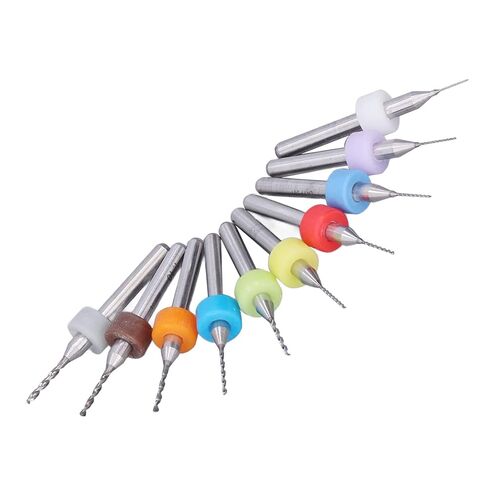 Fafeicy 10Pcs Mini Drill Bit, Tungsten Carbide Macro Drill Bits Set, High Wear Resistance, Fast Drilling Bits for PCB, CNC Engraving, Metal and Jewelry in Saudi Arabia