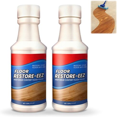 2PC Floor Restore Cleaner - Floor Restorer & Polish for Tile, Shine Wood, Laminate, Vinyl, Bamboo - Flooring Protection Agent in Saudi Arabia