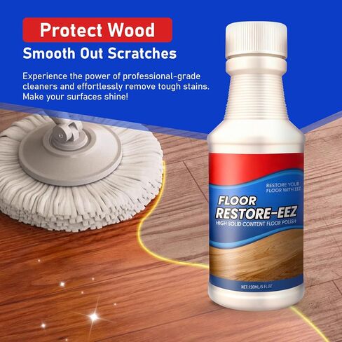 2PC Floor Restore Cleaner - Floor Restorer & Polish for Tile, Shine Wood, Laminate, Vinyl, Bamboo - Flooring Protection Agent in Saudi Arabia