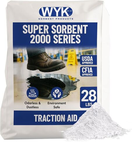 WYK 2 Quart Super Sorbent 2000 Series – Industrial Oil Absorbent Granules & Traction Agent for Spills, Leaks and Safety Maintenance – Fast-Acting Spill Absorber – BLUE Super Sorbent in Saudi Arabia