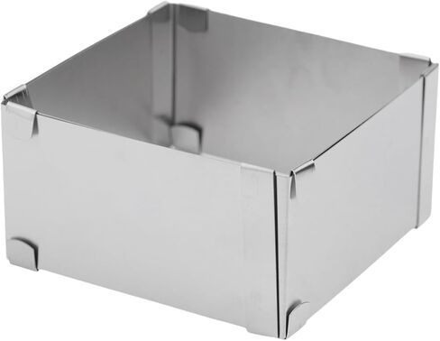 Adjustable for Stainless Steel Mousse for Ring Square Cake Decorating, 4-6 to 11 Inch, 5cm Height, Mousse Cake and Tiramisu in Kuwait