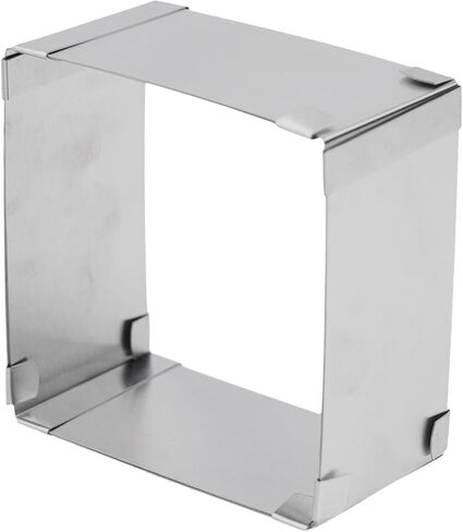 Adjustable for Stainless Steel Mousse for Ring Square Cake Decorating, 4-6 to 11 Inch, 5cm Height, Mousse Cake and Tiramisu in Kuwait