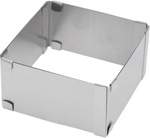 Adjustable for Stainless Steel Mousse for Ring Square Cake Decorating, 4-6 to 11 Inch, 5cm Height, Mousse Cake and Tiramisu in Kuwait