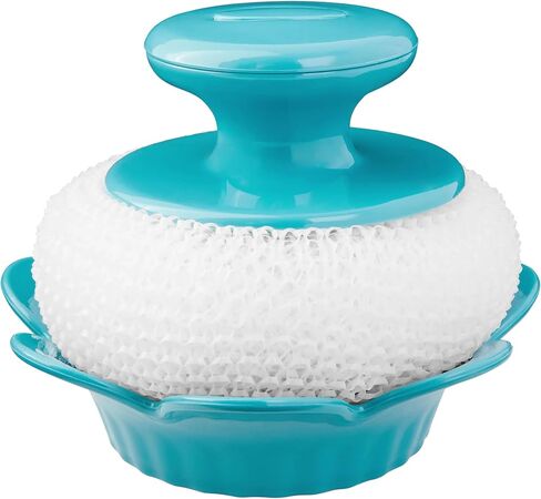 Plastic Kitchen Tools Set, 28pc – Includes Silicone Spatulas, Measuring Cups & Spoons, Colander, Pizza Cutter, Ice Cream Scoop – Teal in Kuwait