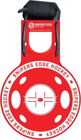 NOVO Hockey Shooting Targets by Snipers Edge – Durable Training Targets for All Levels – High-Visibility Red with White Center – Quick Clip-On Fit for Any Goalpost – Assembled in USA in Kuwait