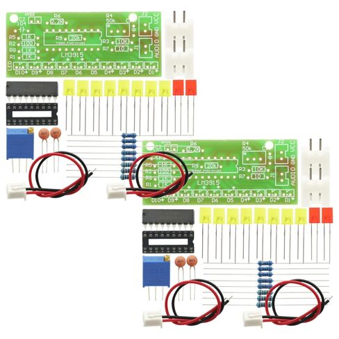 2Pcs 10 Audio Level Indicator LM3915 DIY Kit Electronic Audio Indicator Suite in Kuwait