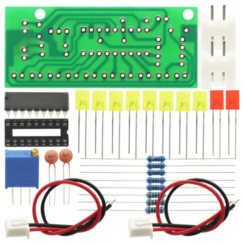 2Pcs 10 Audio Level Indicator LM3915 DIY Kit Electronic Audio Indicator Suite in Kuwait
