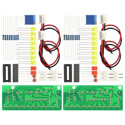 2Pcs 10 Audio Level Indicator LM3915 DIY Kit Electronic Audio Indicator Suite in Kuwait