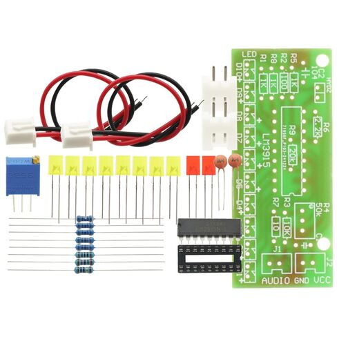 2Pcs 10 Audio Level Indicator LM3915 DIY Kit Electronic Audio Indicator Suite in Kuwait
