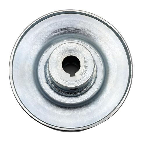 حزم الويب ذات الأخدود الفردي AB350-1/2، بكرة الحزام على شكل v، تجويف 3.5 بوصة OD 1/2 بوصة، بكرة المحرك المصنوعة من الفولاذ الكربوني لأحزمة AB 5L 4L على شكل V in Saudi Arabia