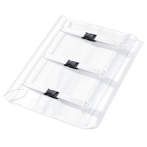 Widened Dental Chair Foot Cover Pad Dustproof with 3 Elastic Bands and Buckles, Reusable Transparent Dental Chair Toe Board Cover Cushion Mat for Clinic, 18.1 x 17.1 Inches in Kuwait