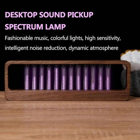 مصباح طيف التقاط الصوت، متخيل طيف الموسيقى مع 240 خرزة LED كاملة الألوان، 7 أوضاع محددة مسبقًا وتقليل الضوضاء الذكي، إيقاع ملون، لطاولة الألعاب، والديكور الداخلي in Kuwait