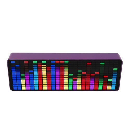 محلل طيف الموسيقى LED، شاشة عرض طيف إيقاع صوت الموسيقى 5VUSB، 384 ساعة LED 20 ديناميكية 7 ألوان RGB ملونة 1624 قطعة إيقاع مستوى الضوء محلل التقاط الصوت in Kuwait