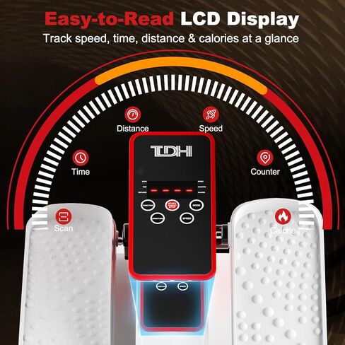 جهاز بيضاوي الشكل تحت المكتب، جهاز تمرين الساق البيضاوي كما يظهر على التلفاز لكبار السن، جهاز تمرين دواسة القدم الكهربائي المحمول in Kuwait