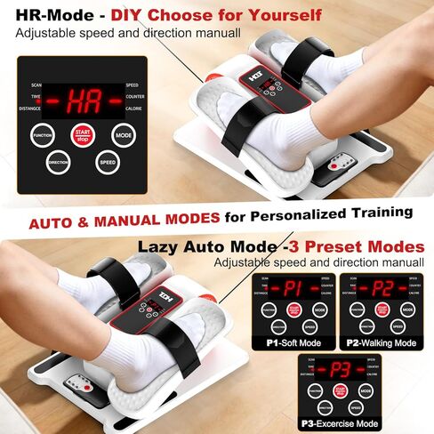 جهاز بيضاوي الشكل تحت المكتب، جهاز تمرين الساق البيضاوي كما يظهر على التلفاز لكبار السن، جهاز تمرين دواسة القدم الكهربائي المحمول in Kuwait