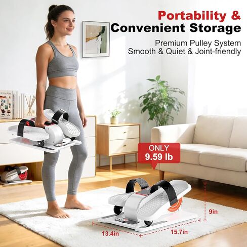 جهاز بيضاوي الشكل تحت المكتب، جهاز تمرين الساق البيضاوي كما يظهر على التلفاز لكبار السن، جهاز تمرين دواسة القدم الكهربائي المحمول in Kuwait