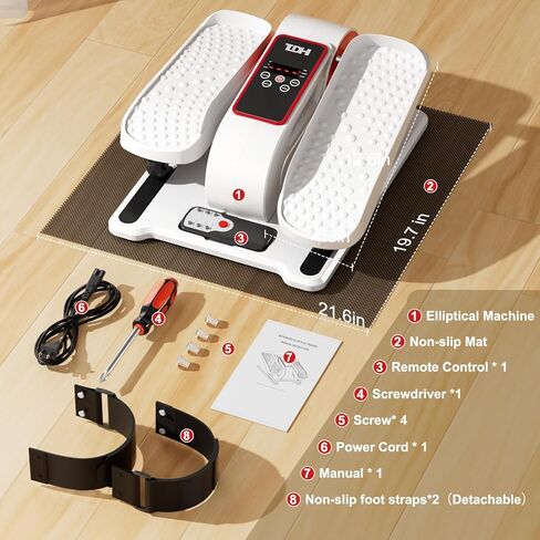 جهاز بيضاوي الشكل تحت المكتب، جهاز تمرين الساق البيضاوي كما يظهر على التلفاز لكبار السن، جهاز تمرين دواسة القدم الكهربائي المحمول in Kuwait