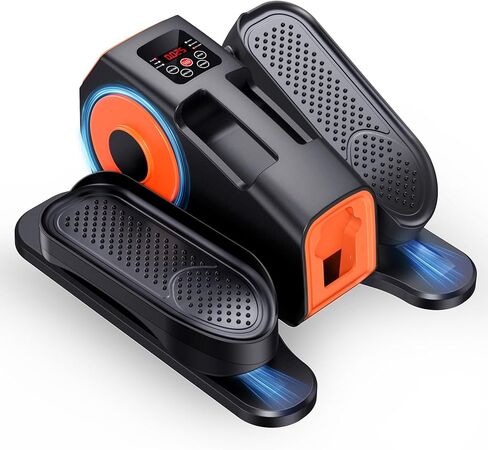 Under Desk Elliptical Machine, 2-in-1 Electric Leg Exerciser for Seniors, Quiet & Compact Pedal Exerciser with Remote, 12 Speed Elliptical Exercise Machine for Home Office in Saudi Arabia