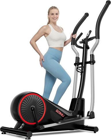 Elliptical Machine, Elliptical Exercise Machine for Home with Hyper-Quiet Magnetic Driving System, Elliptical Trainer with 15.5IN Stride, 350LBS Loading Capacity in Kuwait