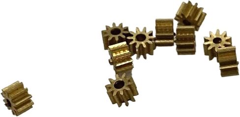 ترس ترس نحاسي لمحرك VIGANI، ترس أسنان، 10T 1 مم تروس نحاسية معدنية لنموذج ترس دائري G-S (قطر الفتحة: 1 مم) in Kuwait