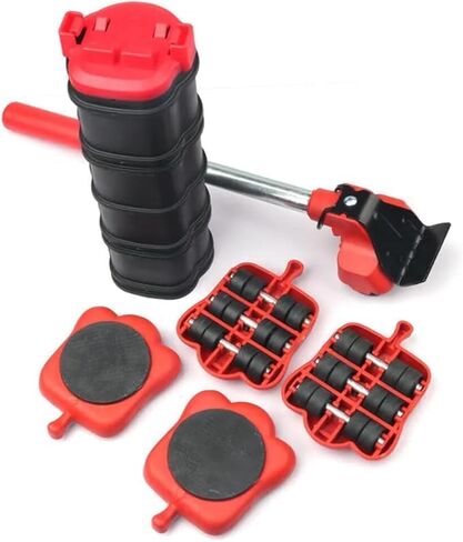 مجموعة أدوات نقل ورفع الأثاث، 13 قطعة محركات بعجلات دوارة 360 درجة، رافع للسرير والأريكة والأجهزة الثقيلة والاستخدام المنزلي والاحترافي، تدعم ما يصل إلى 600 رطل in Kuwait