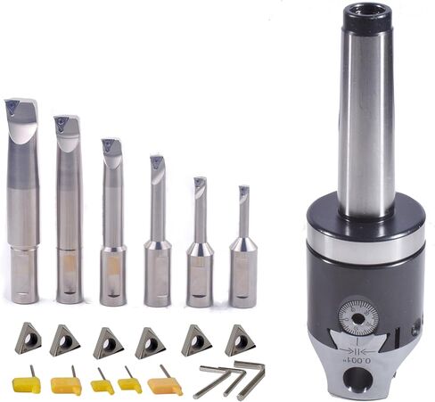 M12 MT3 BORING HEAD 2INCH PLUS 1/2 Boring Bar 6pcs Set (Inserts included) 1/2" -2" in Saudi Arabia