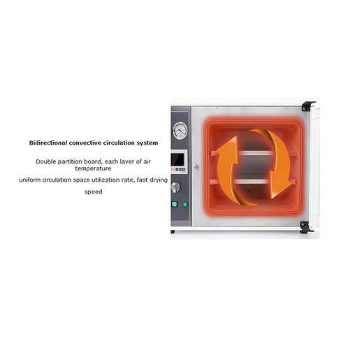 110V 1.9Cu ft Vacuum Drying Oven 304 Stainless Steel Inner 5-Layer Rack 1400W in Kuwait