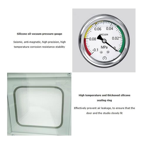 110V 1.9Cu ft Vacuum Drying Oven 304 Stainless Steel Inner 5-Layer Rack 1400W in Kuwait