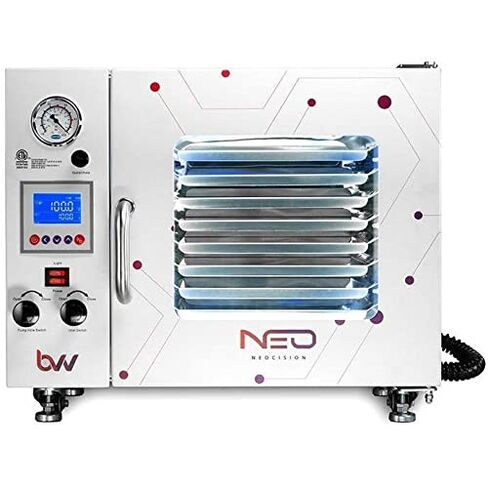 BVV Neocision Lab Certified Vacuum Oven with V4D 4CFM 2 Stage Vacuum Pump Kit - Equipment for Purging & Degassing - Quick Heat-up Time - Excellent Temperature Range & Stability in Kuwait