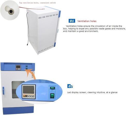 125L Lab Incubator Constant Temperature 41℉-149℉ Electrothermal Incubator Digital Incubator for Laboratory Seed Germination 110V 400W in Kuwait