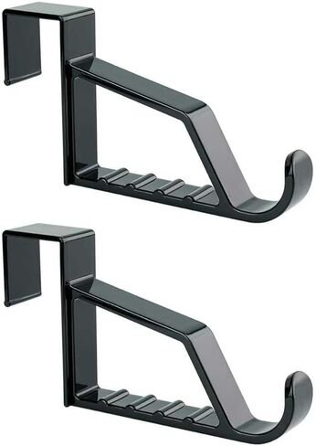 New Talent 2pcs Over the Door Hanger Holder (White) 2 Pack Over The Door Hooks for Hangers, Door Hanger Hooks, Storage Organizers in Saudi Arabia