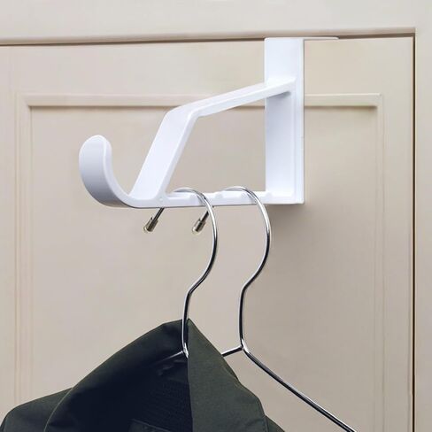 New Talent 2pcs Over the Door Hanger Holder (White) 2 Pack Over The Door Hooks for Hangers, Door Hanger Hooks, Storage Organizers in Saudi Arabia