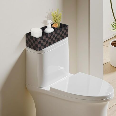 صناديق مدقق مدقق مدقق 2 حزمة ، 16 بوصة منظم مكتب الأسلاك المعدنية الشريط ، سلال درج أرجاء ، حاويات تخزين ورق التواليت كونترتوب (بالأبيض والأسود) in Kuwait