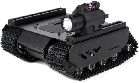 Flexible and Expandable Off-Road Tracked UGV, Multiple Hosts Support, Optimized Climbing Capability, with External Rails and ESP32 Slave Computer @XYGStudy (UGV01) in Saudi Arabia