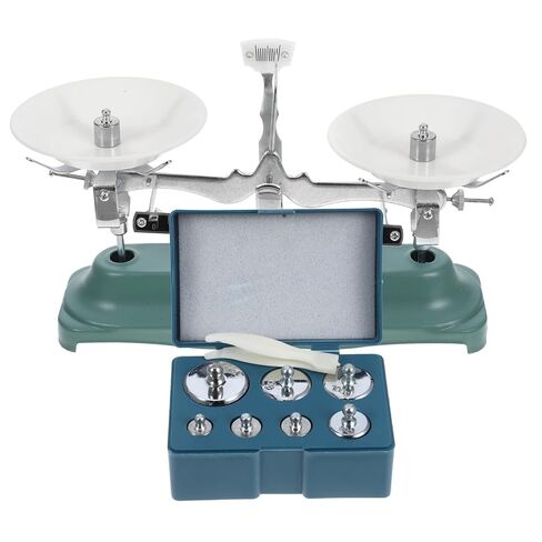 Scientific Laboratory Three-Beam Balance Scale 500g with Weights and Pallet Tray for Physics and Chemistry Experiments, Portable Mechanical Scale for School and Lab Use in Kuwait