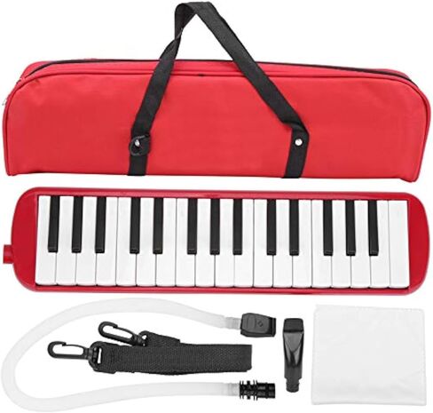 32 Key Wind Piano, Portable Keyboard with Carrying Bag, 32 Note Melodica Instrument for Students, Beginners, Professionals and Live Performances(Red) in Saudi Arabia