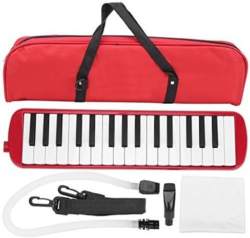 32 Key Wind Piano, Portable Keyboard with Carrying Bag, 32 Note Melodica Instrument for Students, Beginners, Professionals and Live Performances(Red) in Saudi Arabia