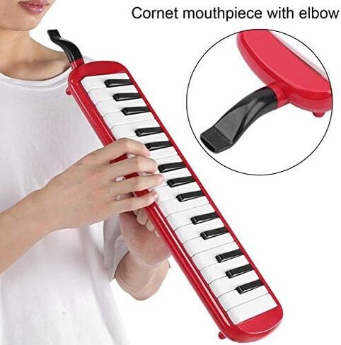 32 Key Wind Piano, Portable Keyboard with Carrying Bag, 32 Note Melodica Instrument for Students, Beginners, Professionals and Live Performances(Red) in Saudi Arabia