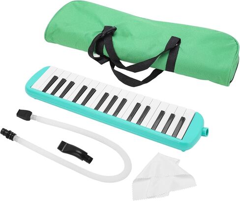 Melodica Instrument, ABS Air Piano Keyboard 32 Key Professional Mouth Pianos Melodica With Short Mouthpiece (Green) in Kuwait