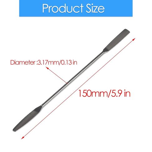 3-Pack Stainless Steel Micro Spatula, Double-Ended Lab Spatula with Tapered & Flat Tips for Labs, Classrooms, Science Kits in Kuwait
