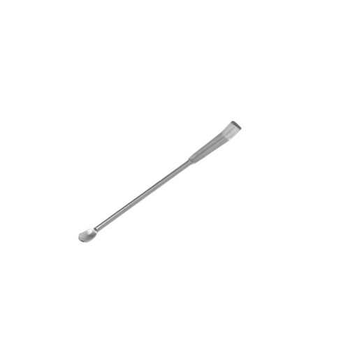 Stainless Steel Micro Lab Silver Sampling Scoop Mixing Curved Spatula for Transferring, Picking up and Handling Powder or Granular Solids (100MM) in Saudi Arabia