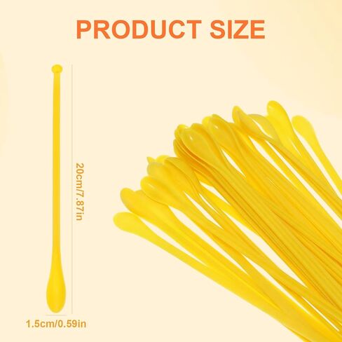 50 قطعة من ملاعق القياس الصغيرة للمختبر، ملعقة خلط بلاستيكية برأسين، مجارف أخذ العينات خفيفة الوزن، ملعقة للاستعمال مرة واحدة للمساحيق والعمل في المختبر والمنزل in Kuwait